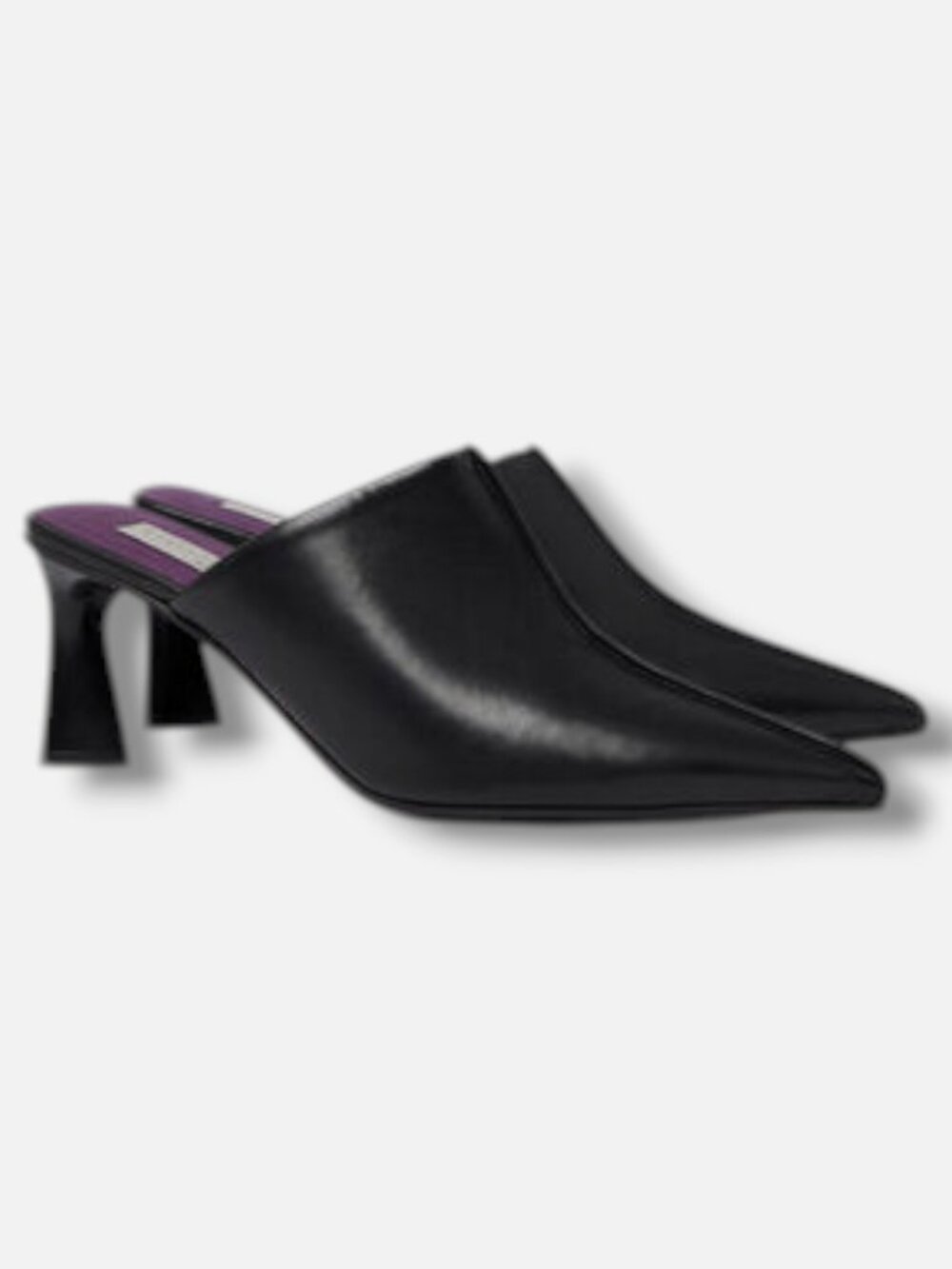 Stella McCartney Women's Black Elsa Mule Kitten-Heels Shoes Size EU:36 US:6 - Picture 2 of 6